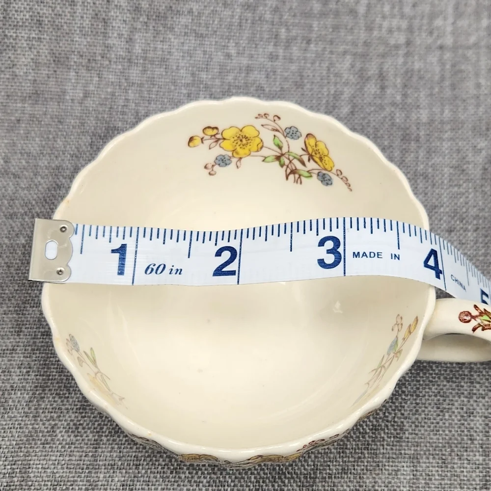 Vintage Copeland "Buttercup" Spode England Tea Cup Set Of 6 Various Condition - Picture 8 of 10